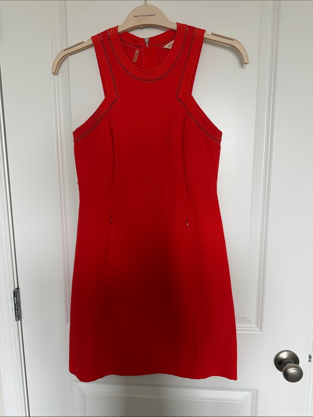 Rebecca Taylor Red Sleeveless Knit Mini Dress